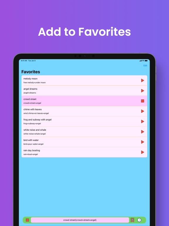 Sleep Sounds Mix Relax Melody iPad screenshot 3 - Lifestyle app