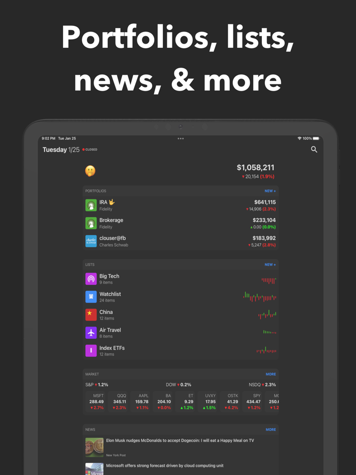 Genius Stock Market Tracker