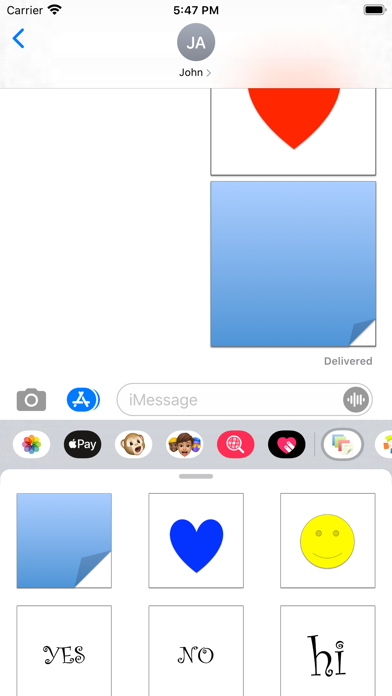 reveal message stickers Screenshot