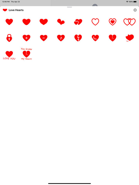 Screenshot #4 pour Hearts stickers & emoji love