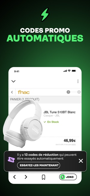 Joko | Cashback & code promo dans l'App Store