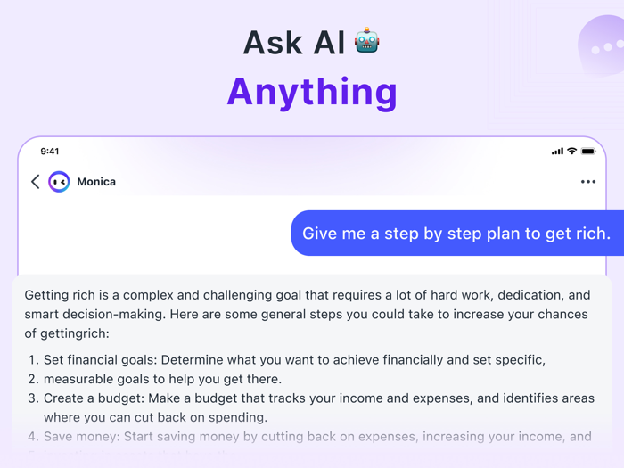 Monica AI - Make It More Fun