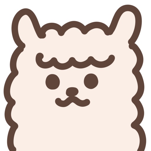 cute alpaca sticker