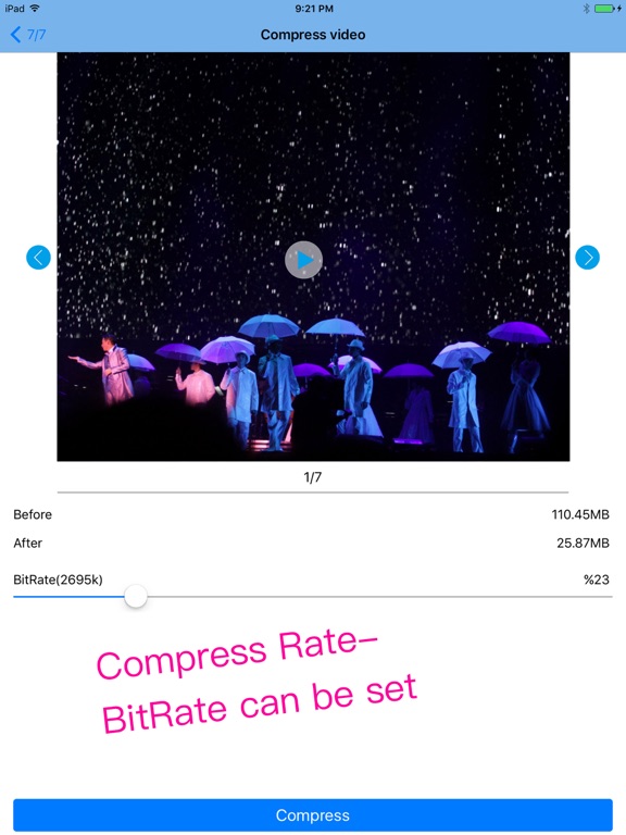 Screenshot #6 pour Compress -Compress video/photo