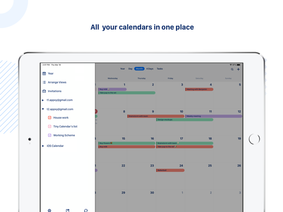 Tiny Calendar Pro iPad app afbeelding 7