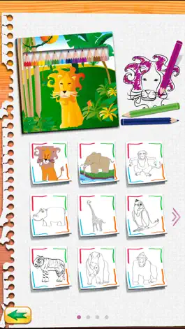 Game screenshot Draw and Colour: The Jungle apk