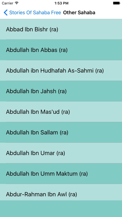 Stories of Sahaba - Companions