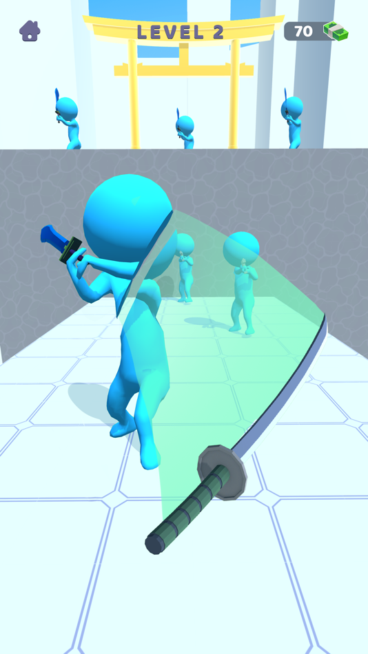 #1. Sword Play! Ninja Slice Runner (iOS) 来自: AI Games FZ