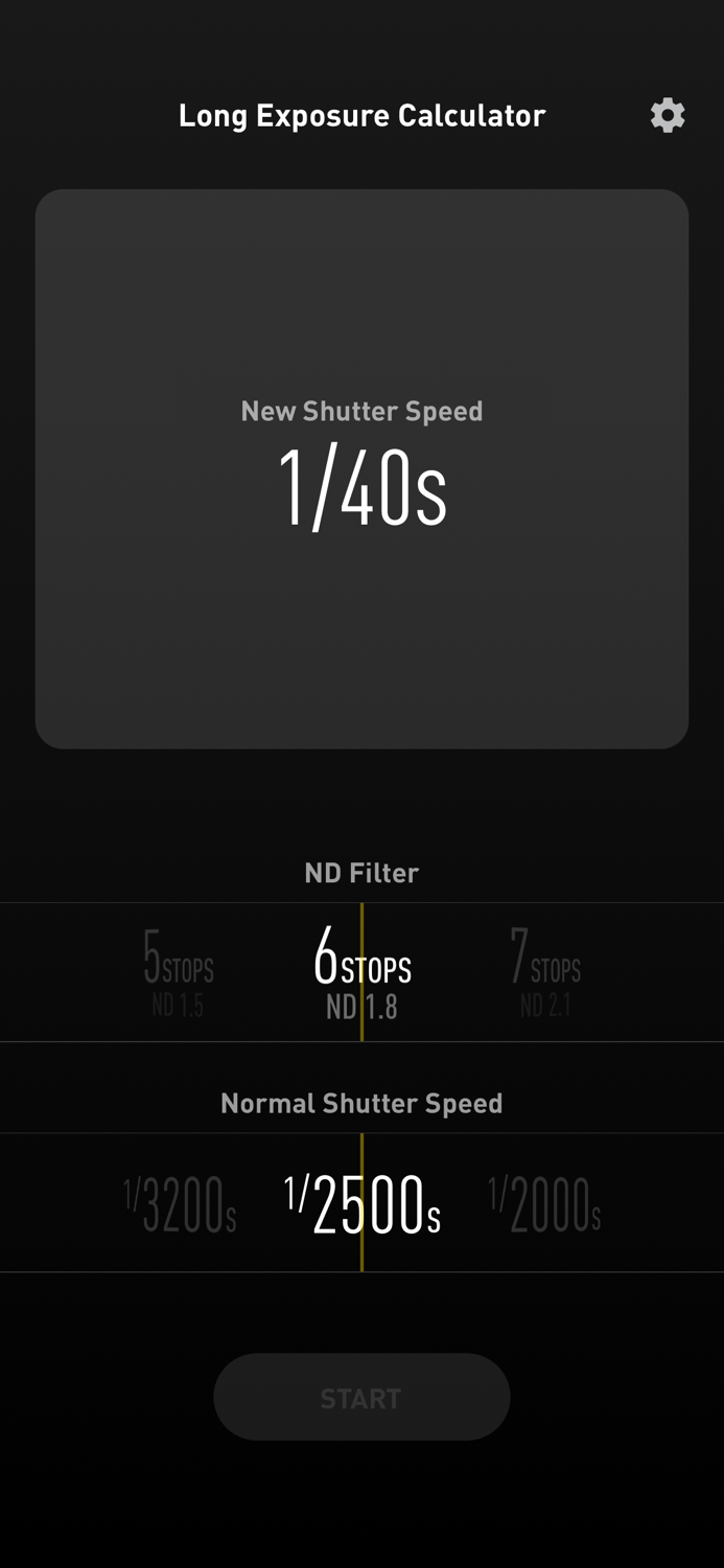 Long Exposure Calculator