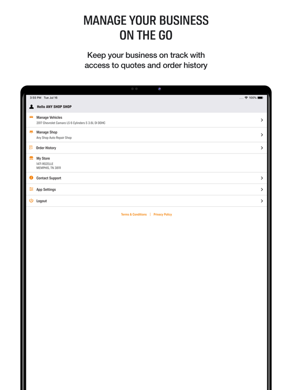 AutoZonePro Mobile iPad screenshot 6 - Business app