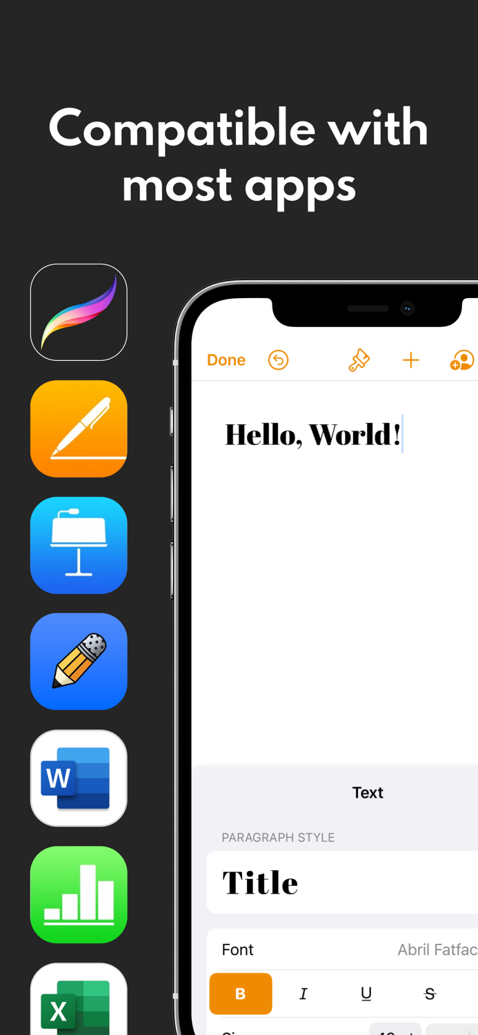 Fonts for iPhones and iPads
