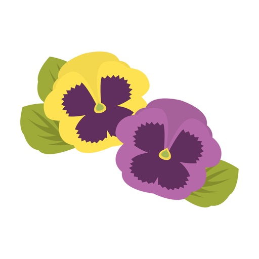 Sticker pansy