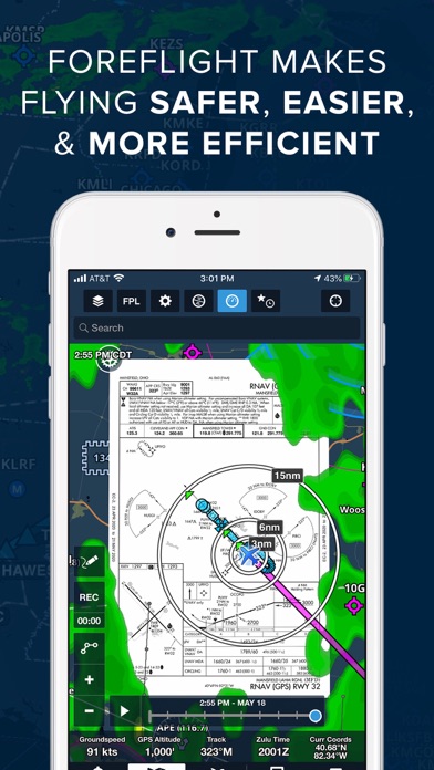 ForeFlight Mobile EFBスクリーンショット