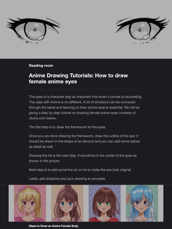 Drawing Anime Step by Step iPad screenshot 4 - Lifestyle app