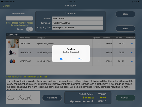 TMS Flat Rate Reader iPad screenshot 4 - Business app