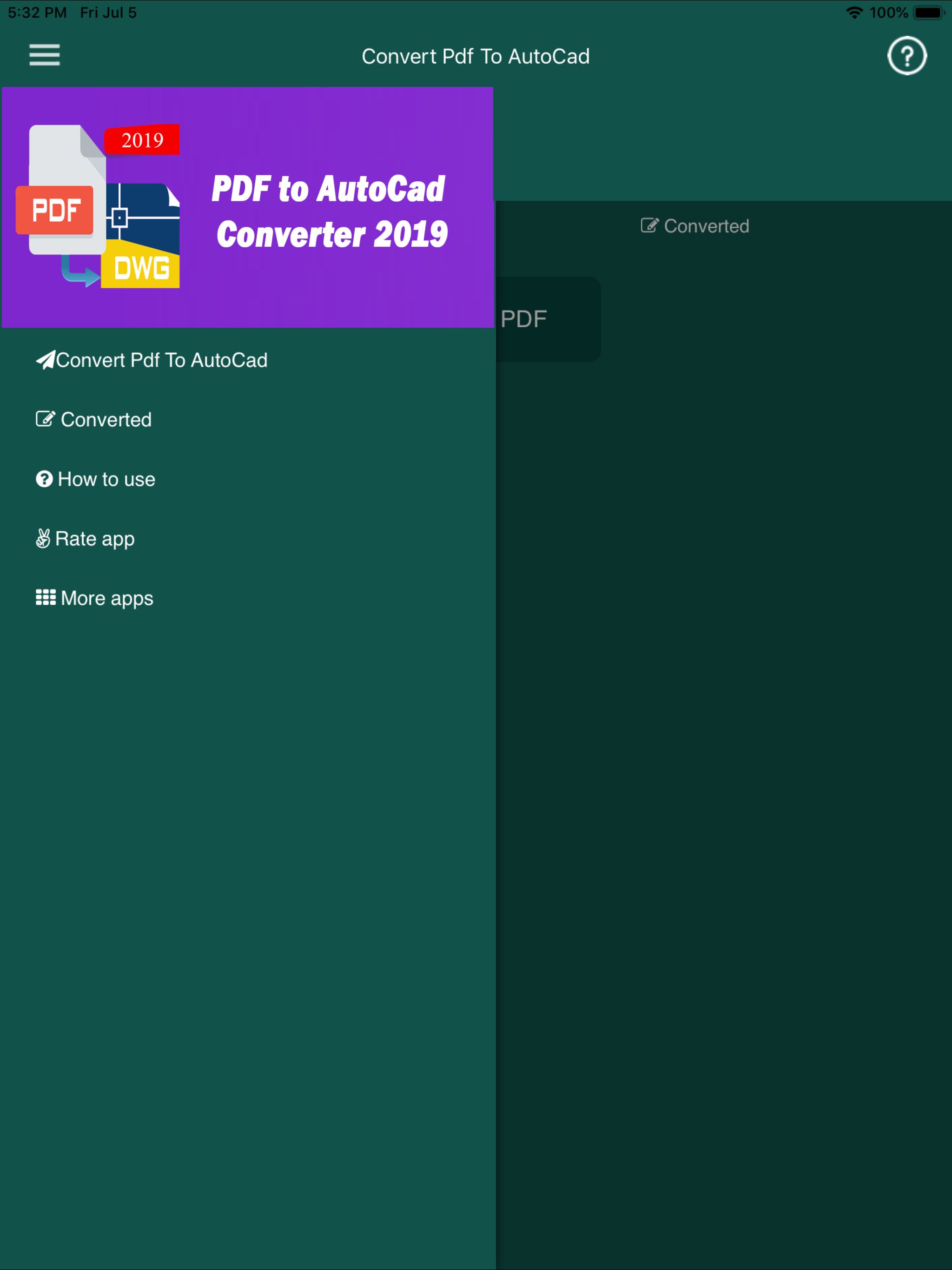 Convert PDF to AutoCad