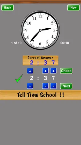 Game screenshot Tell Time School ! ! apk