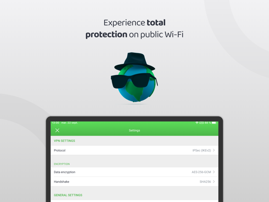 VPN - Private Internet Access iPad app afbeelding 4