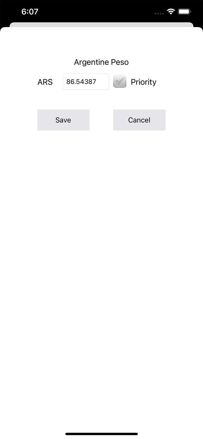 Exchange rate. All currency