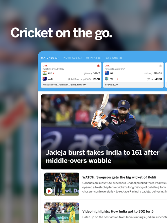 ESPNcricinfo - Cricket Scoresのおすすめ画像1