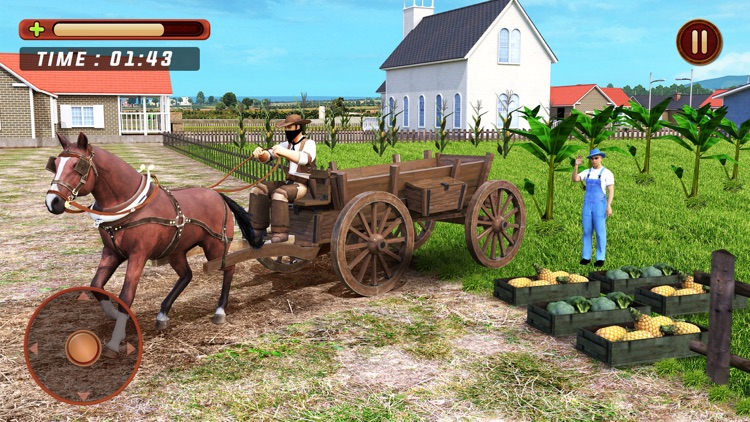 Horse Cart Riding-Horse Games