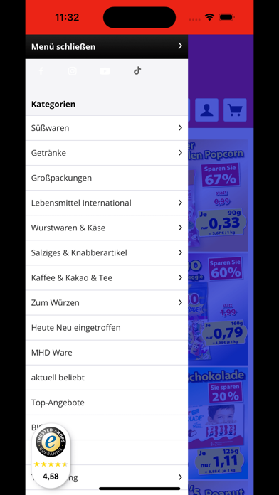 Lebensmittel-Sonderposten.de Screenshot