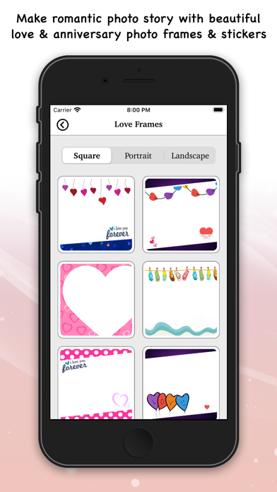 Screenshot #1 pour Love Photo Frame - Editor