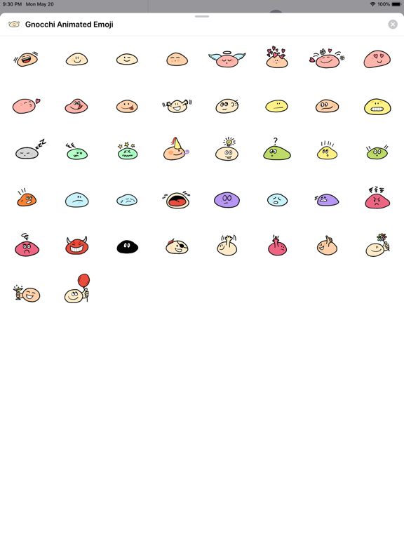Screenshot #4 for Gnocchi ANIMATED Emoji