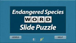 endangered species word slide iphone screenshot 2