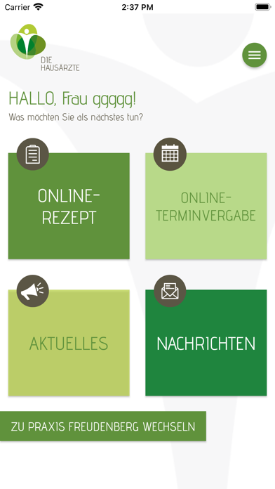 die Hausärzte – Patienten-App Screenshot