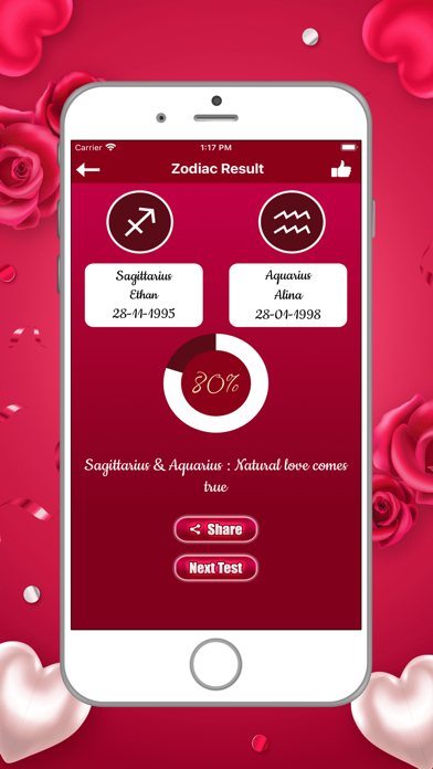 Love Quiz Cards Quotes Screenshot