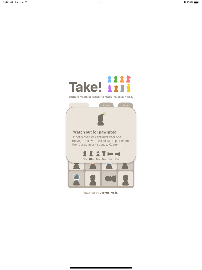 Take - A Chess Puzzle Game