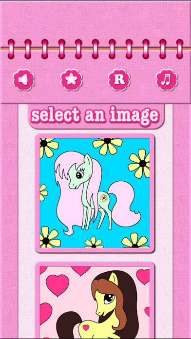 Pony Unicorn Coloring Book Screenshot