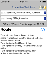 Taxi Fare screenshot