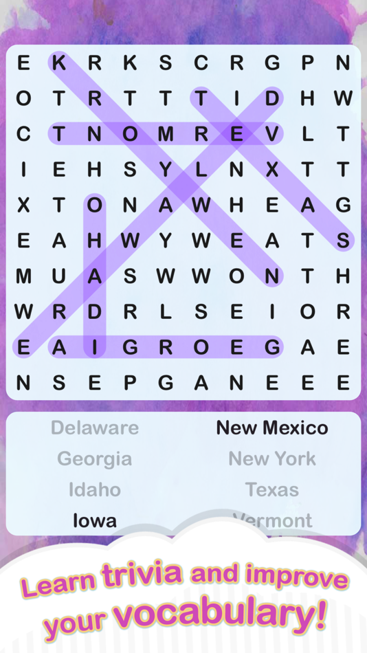 #3. Word Search + (iOS) 由: Sarah Pierce