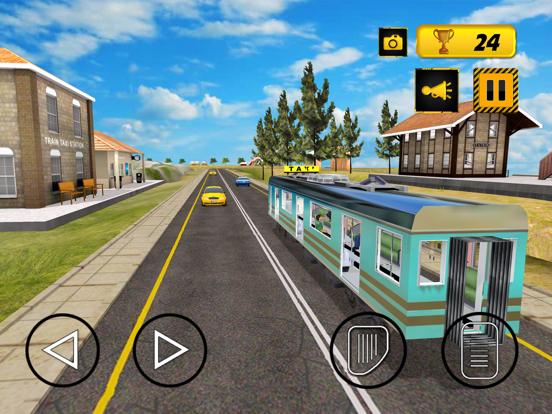 Hilly Train Taxi Adventure iPad screenshot