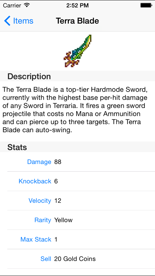#1. Helper for Terraria (iOS) 由: Nicole Hankinson