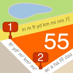 Planimètre 55.Mesure sur carte