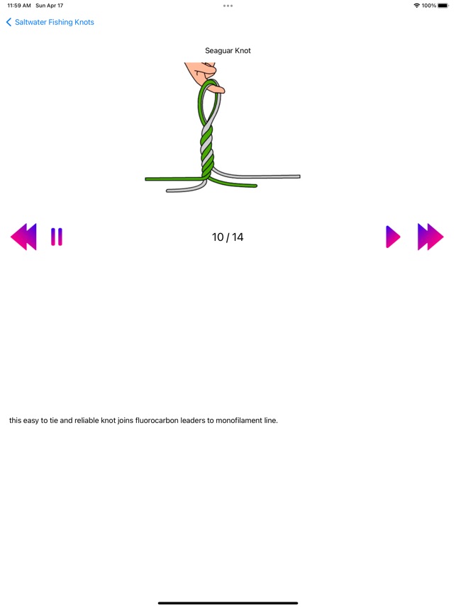 Fishing knots instructions on the App Store