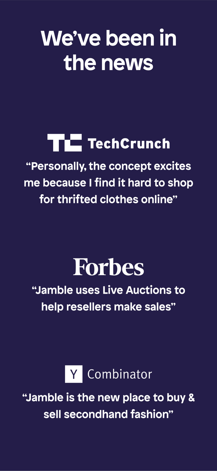 Jamble Live Shopping and Resale