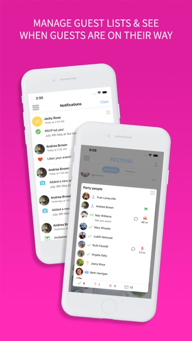 Feztival: Party Planning App Screenshot