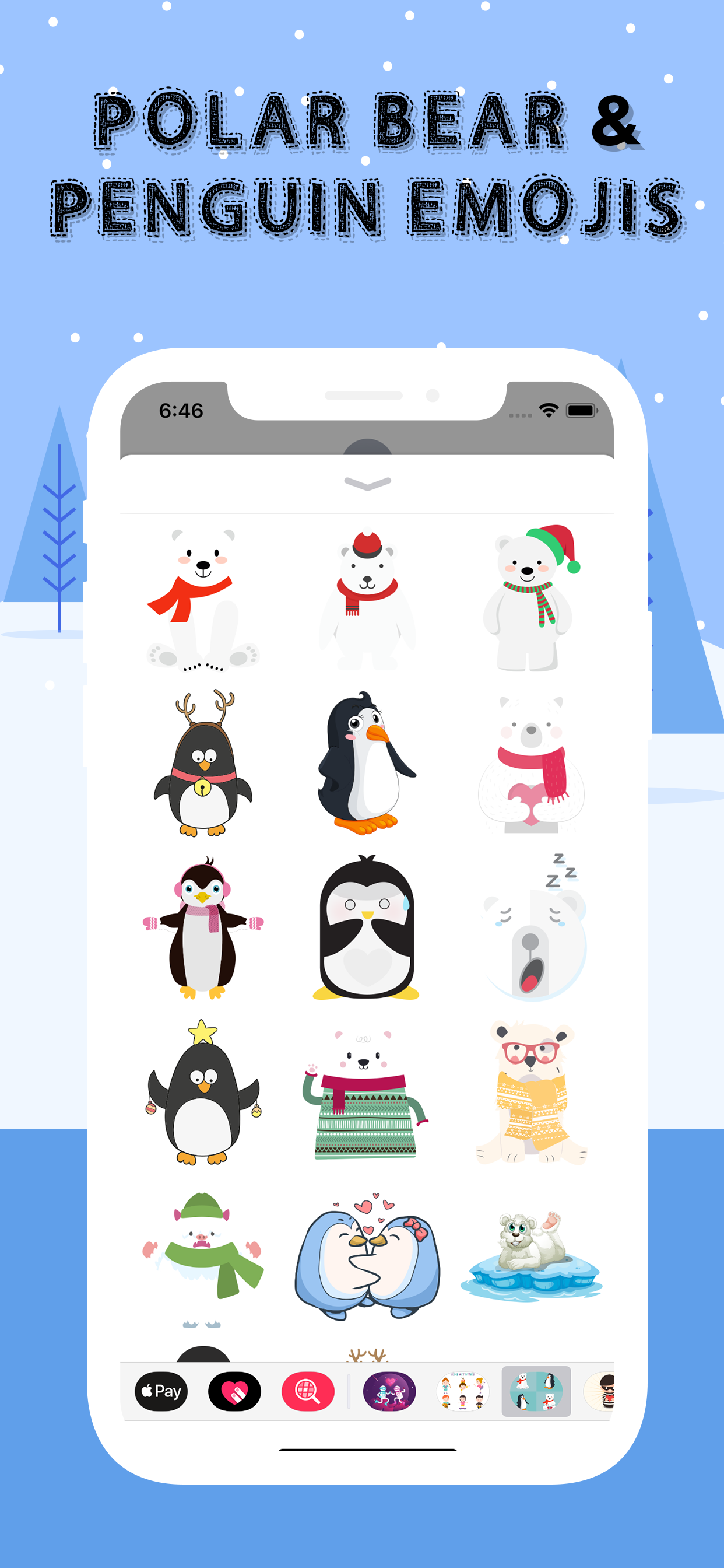 Polar Bear and Penguin Emojis