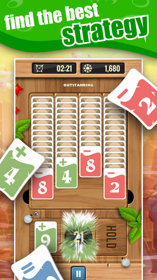 #3. Zone 21 - Fast Math Solitaire (iOS) 由: CodeCube Brothers Partnership