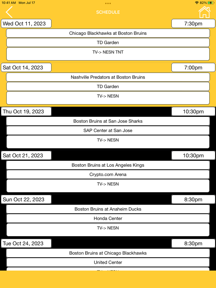 Trivia Game for Bruins Fans