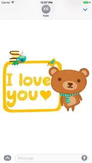 beary lovely emoji and sticker iphone screenshot 3
