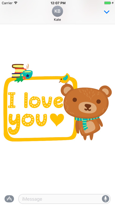 Beary Lovely Emoji and Stickerのおすすめ画像3