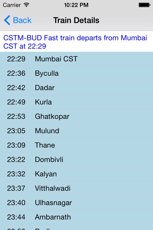 Mumbai Local Train Timetable screenshot 3