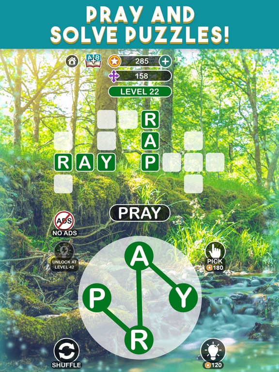 Screenshot #6 pour Biblescapes: Bible Word Puzzle