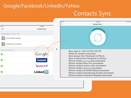 aContacts - Contact Manager iPad screenshot 4 - Productivity app