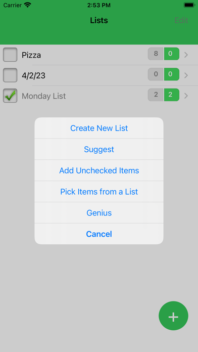 Screenshot #2 pour Genius Shopping Lists